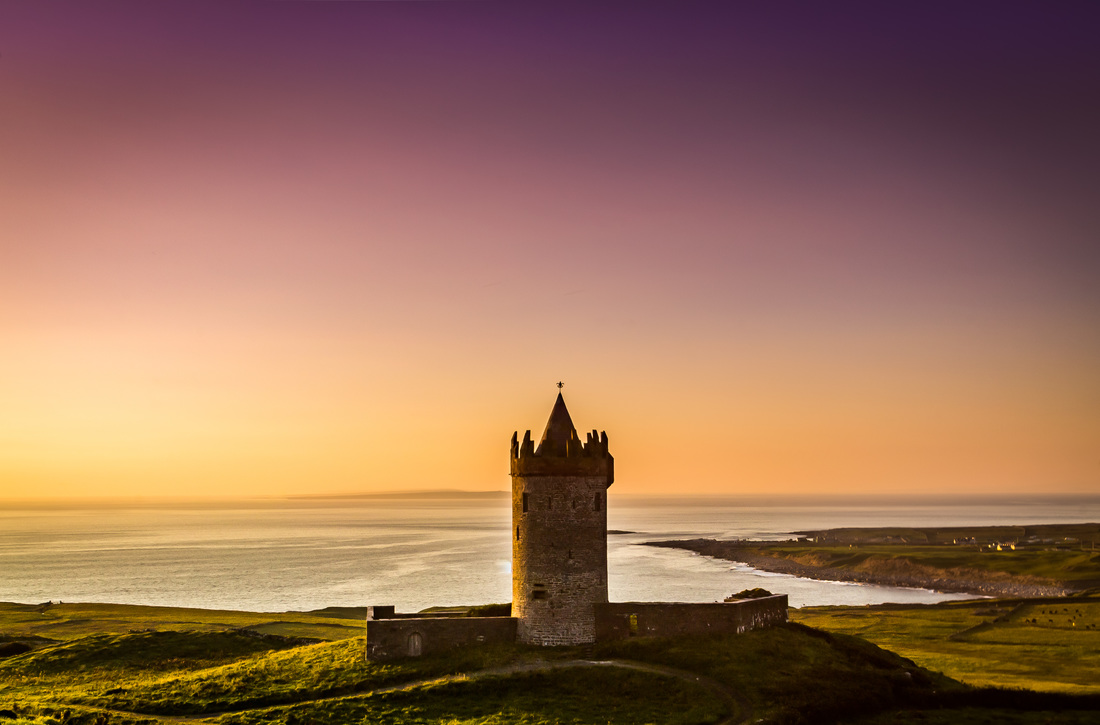 Doonagore Castle in Doolin, Ireland