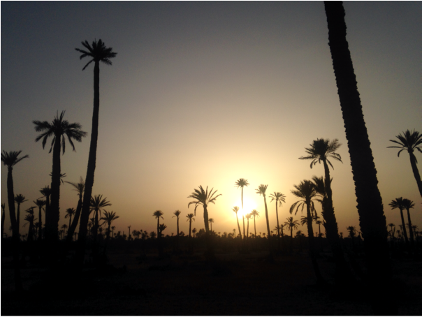 Sunset in Marrakech, Morocco