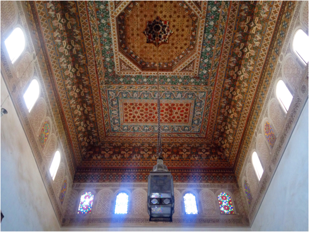 Inside a museum in Marrakech, Morocco