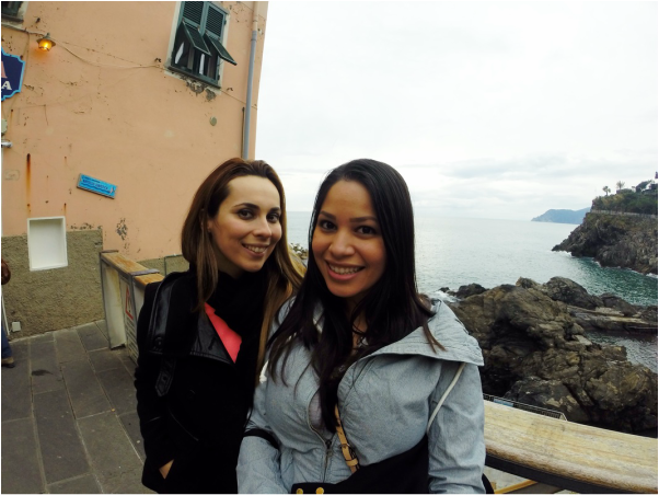 Lola and I in Cinque Terre, Italy